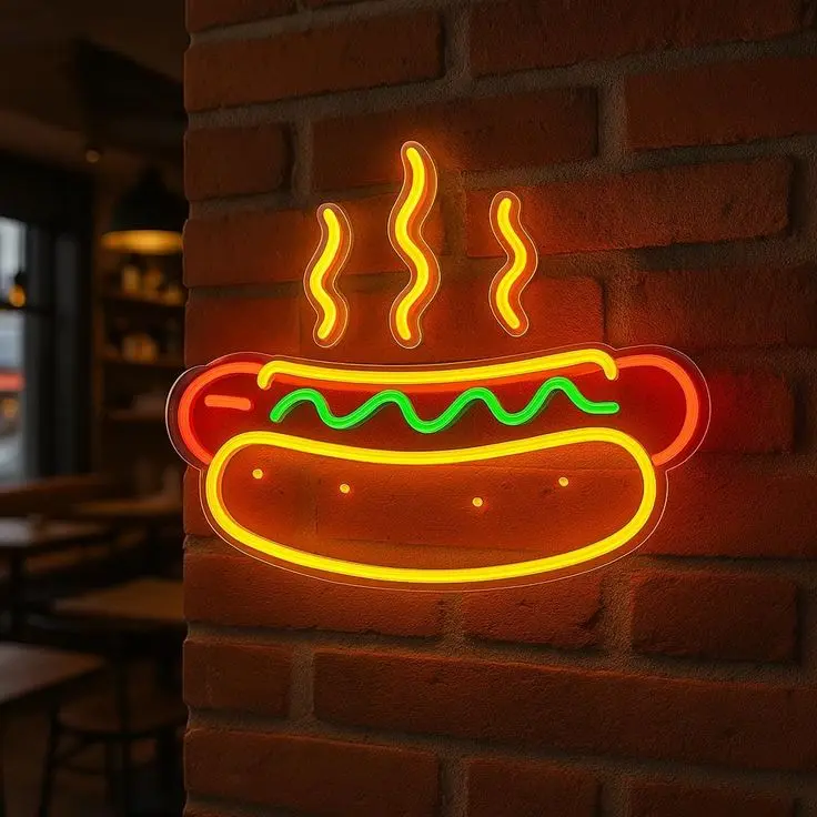 Letrero LED Neón comida rápida