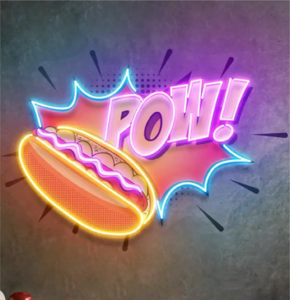 Letrero LED Neón Hot Dog