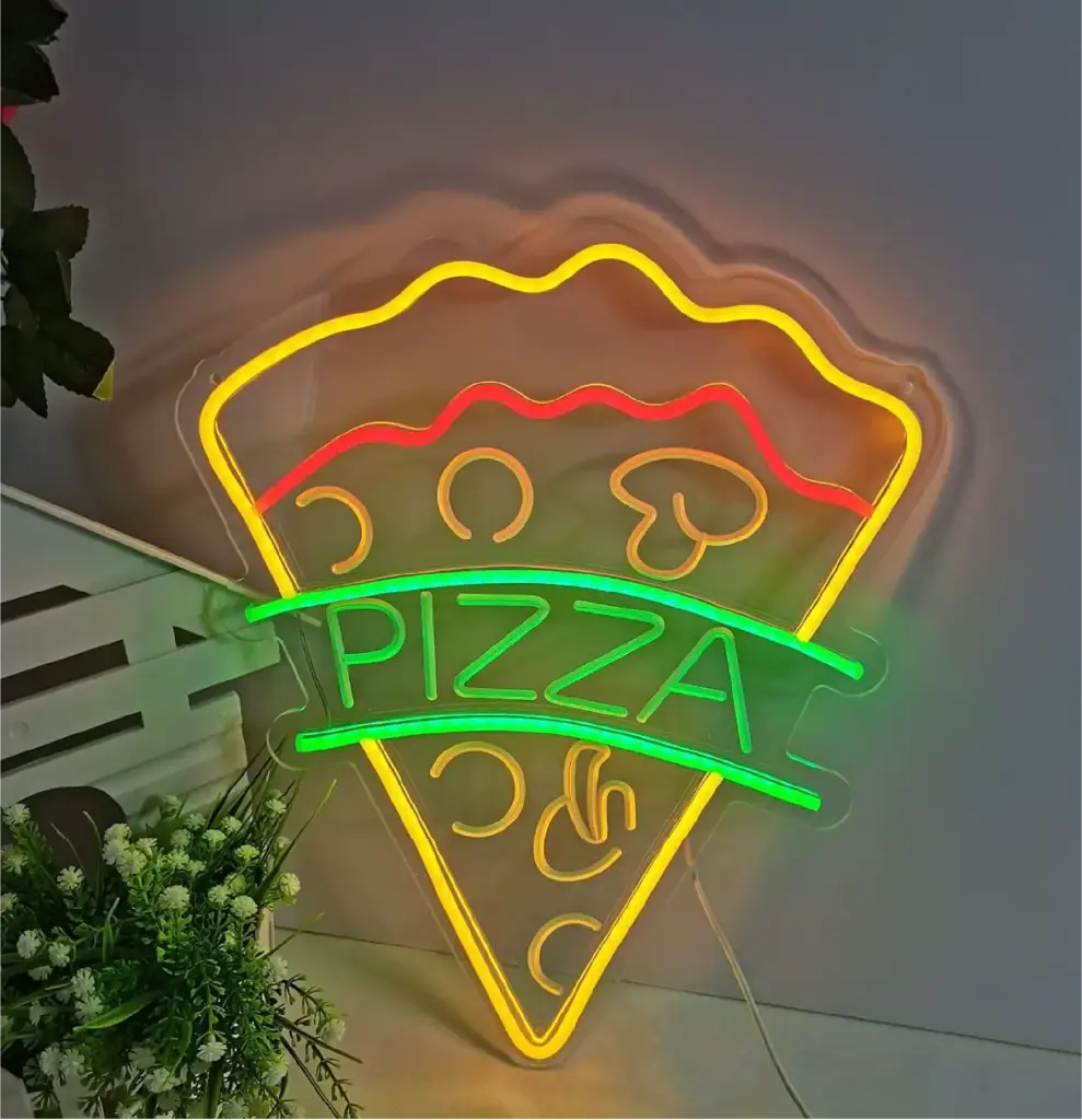 Letrero LED Neón Pizza