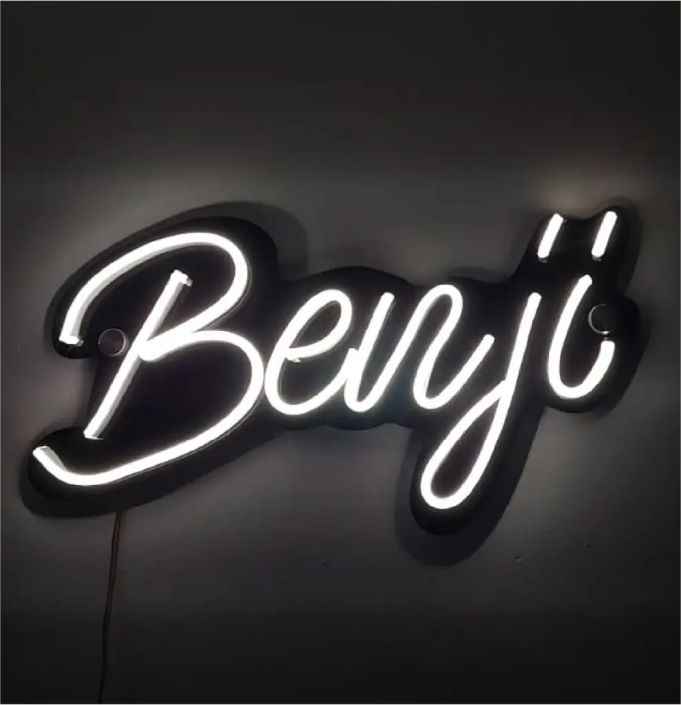 Letrero LED Neón Nombre "Benji"