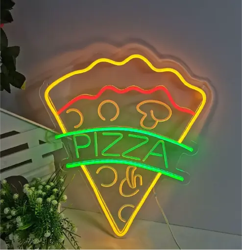 Letrero LED Neón Pizza