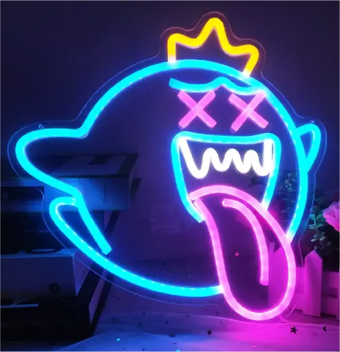 Letrero LED Neón Fantasma Mario